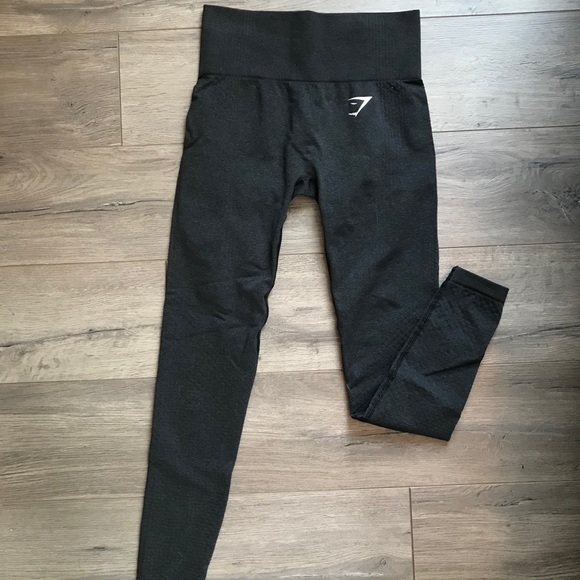 gymshark vital seamless leggings (black)-XS - Picture 1 of 2